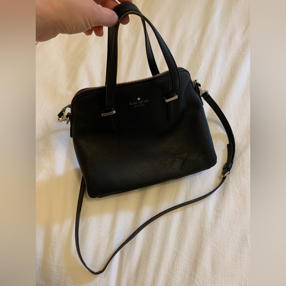 Kate Spade Black Leather Crossbody Handbag